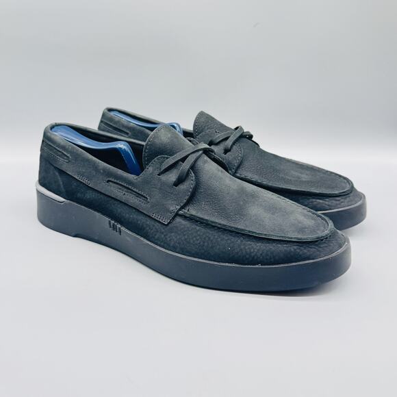 Sperry Shoes Mens 11.5 Black Nubuck Leather Boat Loafers Casual Lace Up Moc Toe main image 8